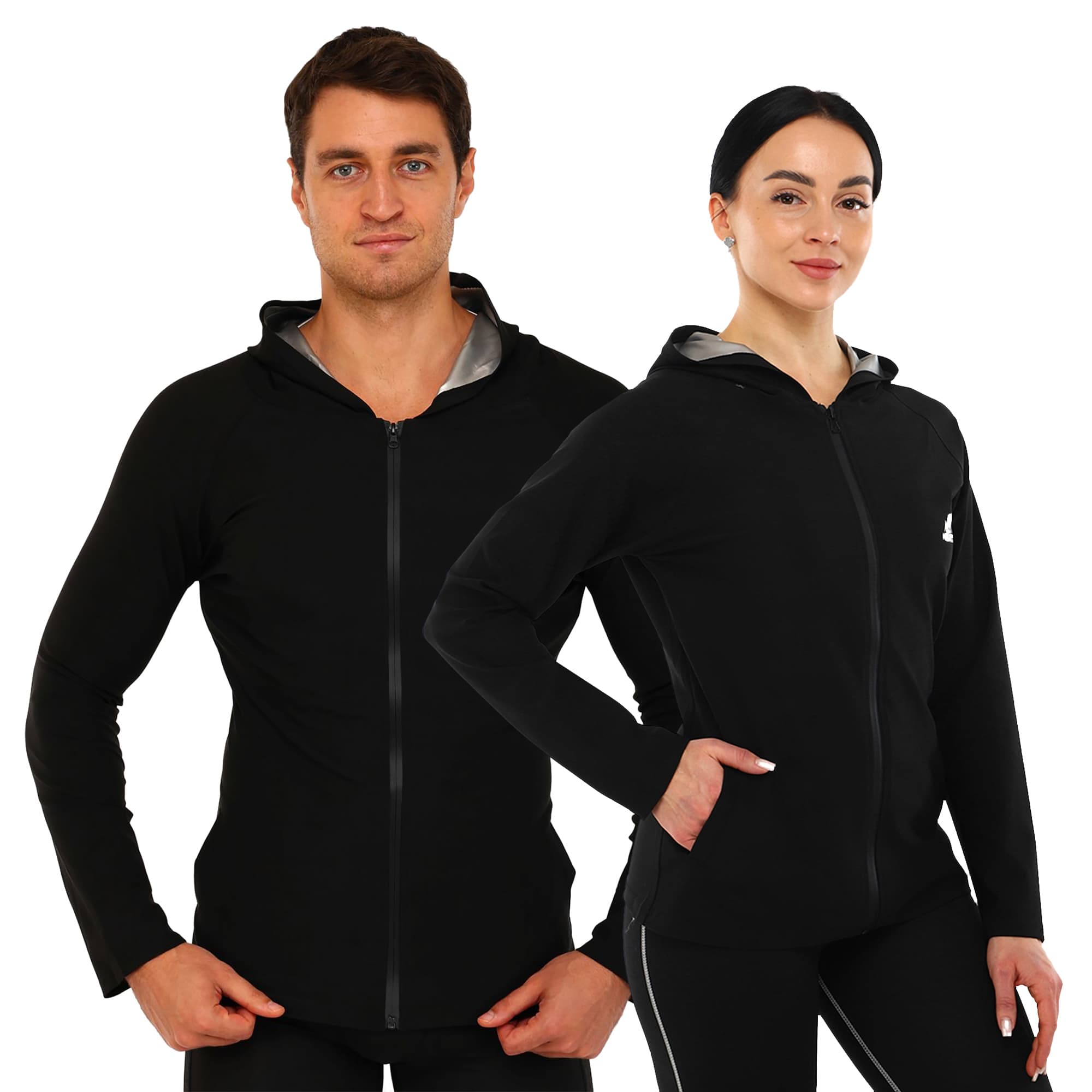 Кофта для схуднення з ефектом сауни HEATOUTFIT ST-2142 M-4XL чорний