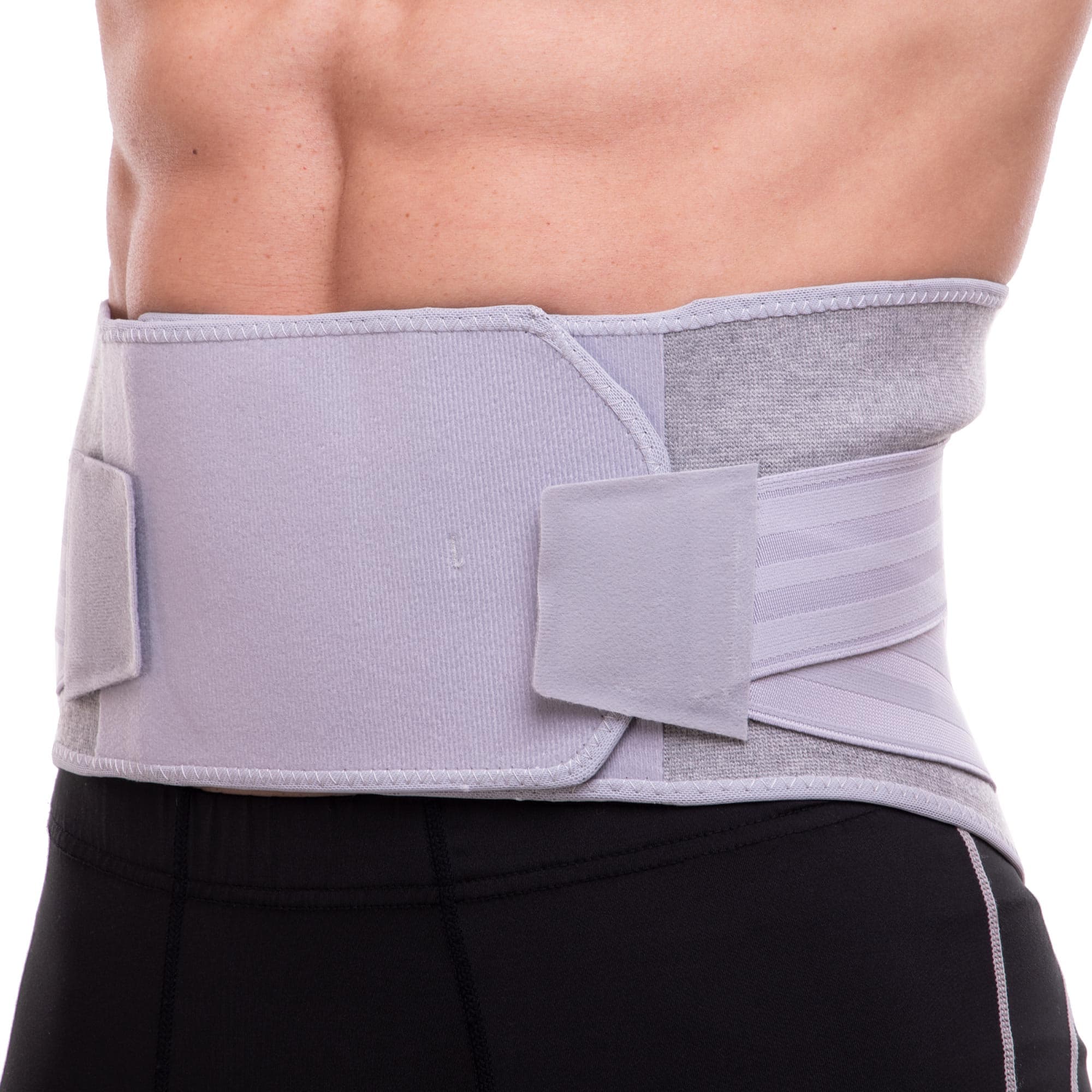 Пояс корсет для підтримки попереку з металевими вставками SIBOTE ST-3031 M-XL сірий