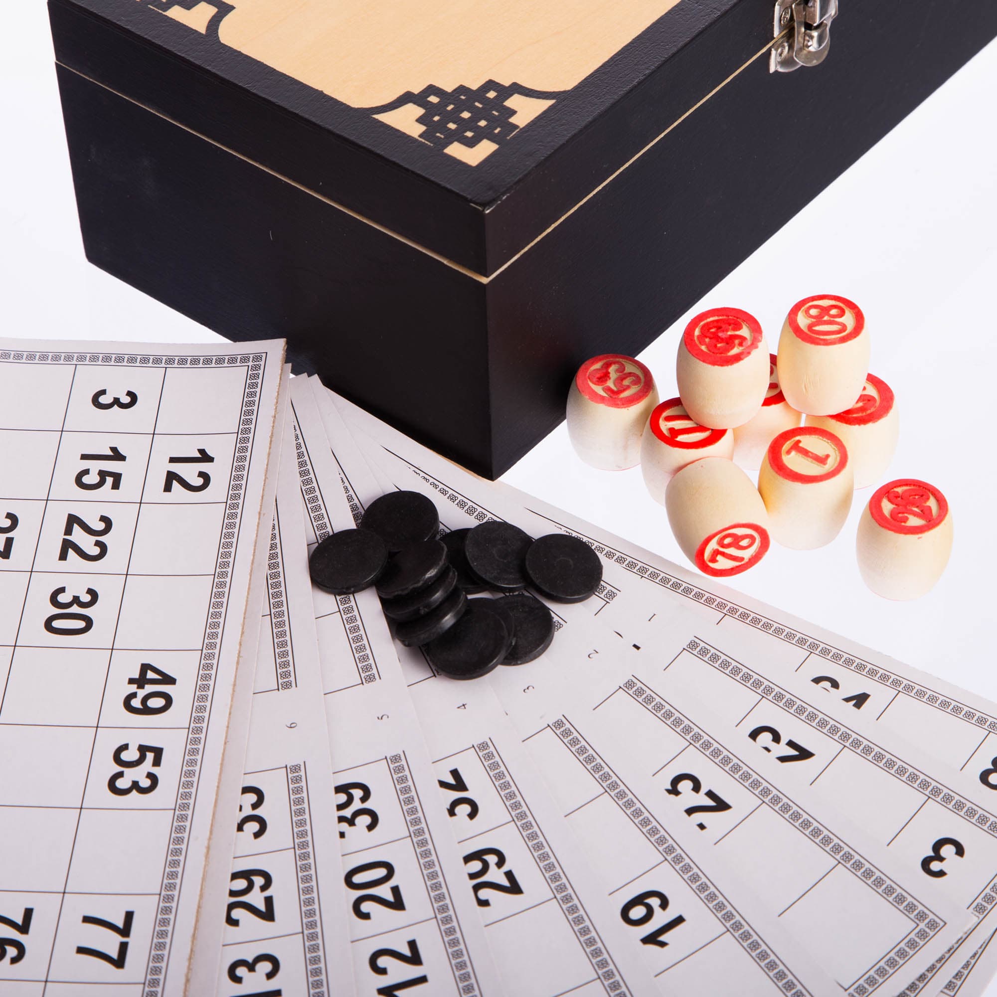 Лото настільна гра у стильній сувенірній скриньці під деревоSP-Sport W9903