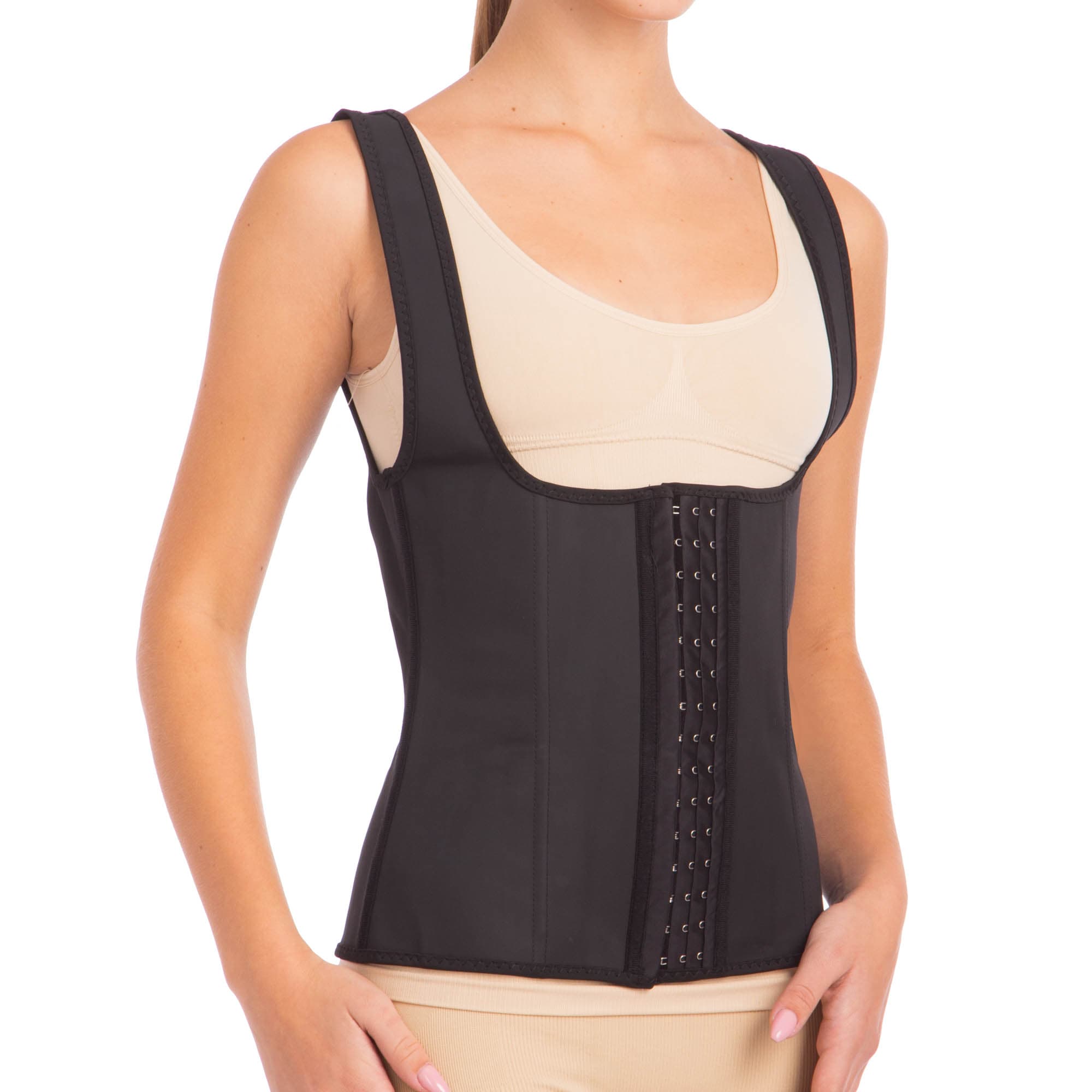 Корсет для схуднення стягуючий з ефектом HEATOUTFIT 1119 M-3XL чорний