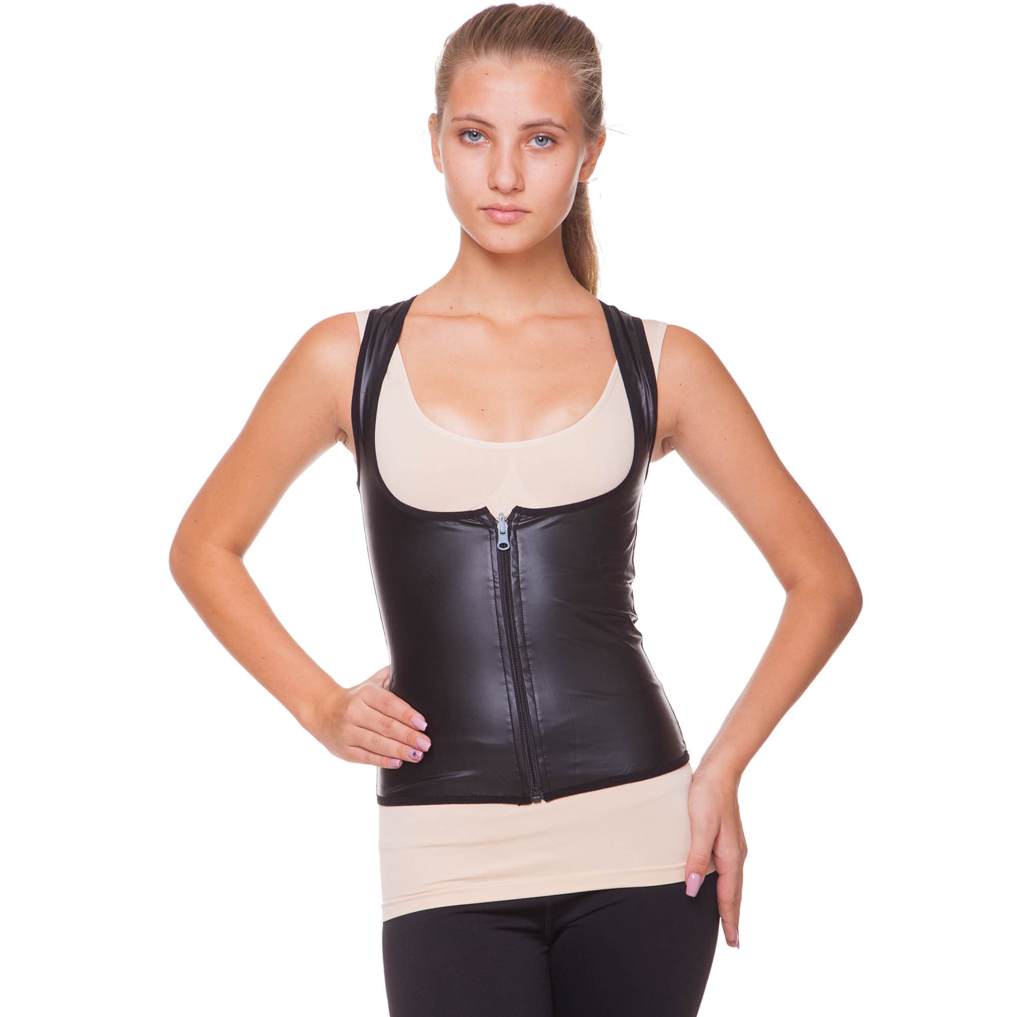 Майка для схуднення з ефектом сауни SIBOTE ST-2118 M-3XL чорний