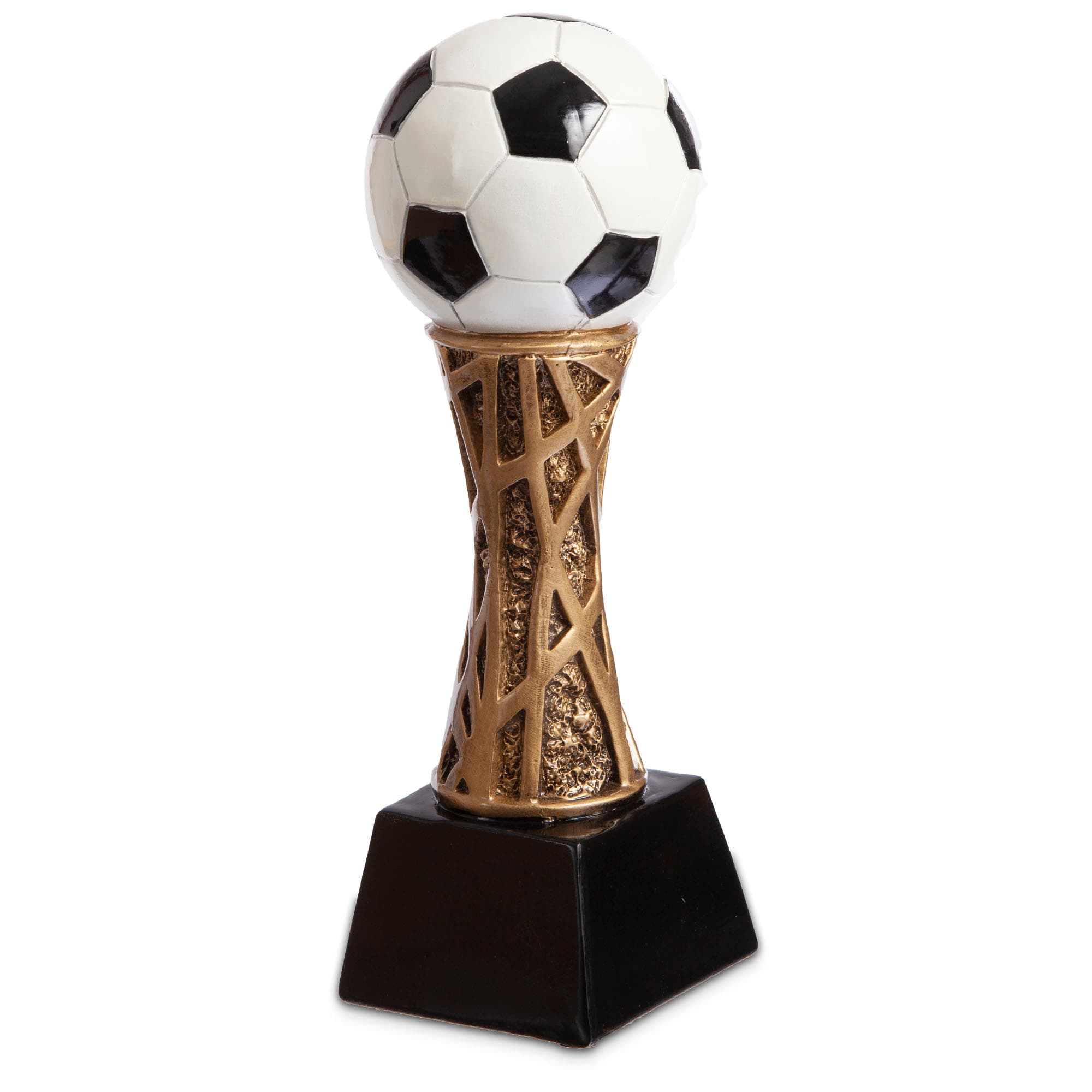 Статуетка нагородна спортивна Футбол Футбольний м'яч SP-Sport HX1353-B8 розмір 27х8х8см бронза