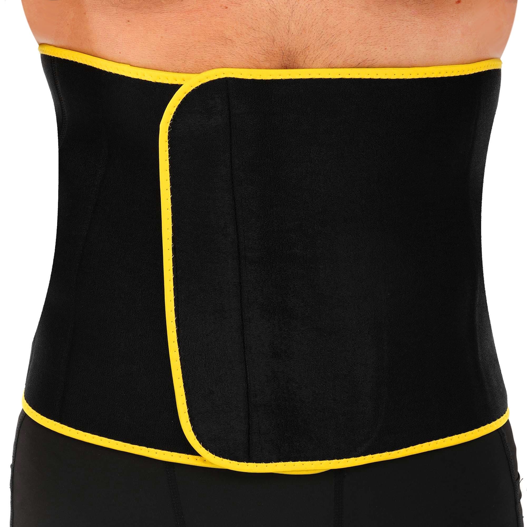 Пояс для схуднення EXCEED 945CA розмір L: 96х27см, XL: 100х28см чорний-жовтий