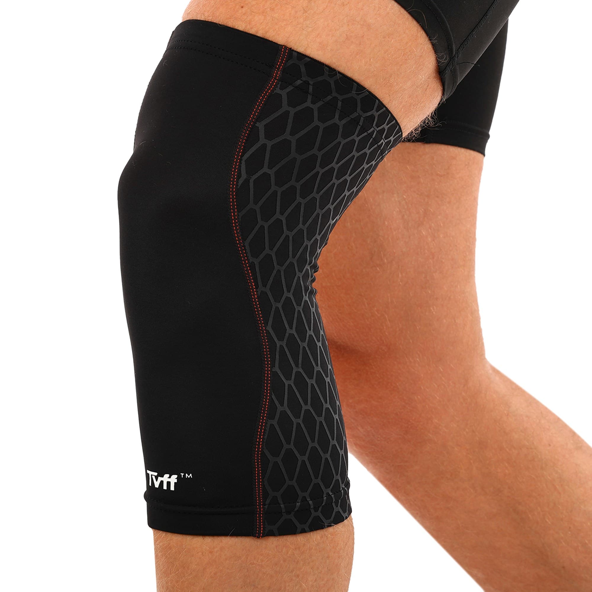Наколінник спортивний еластичний компресійний TVFF 901501 S-XL 1шт чорний