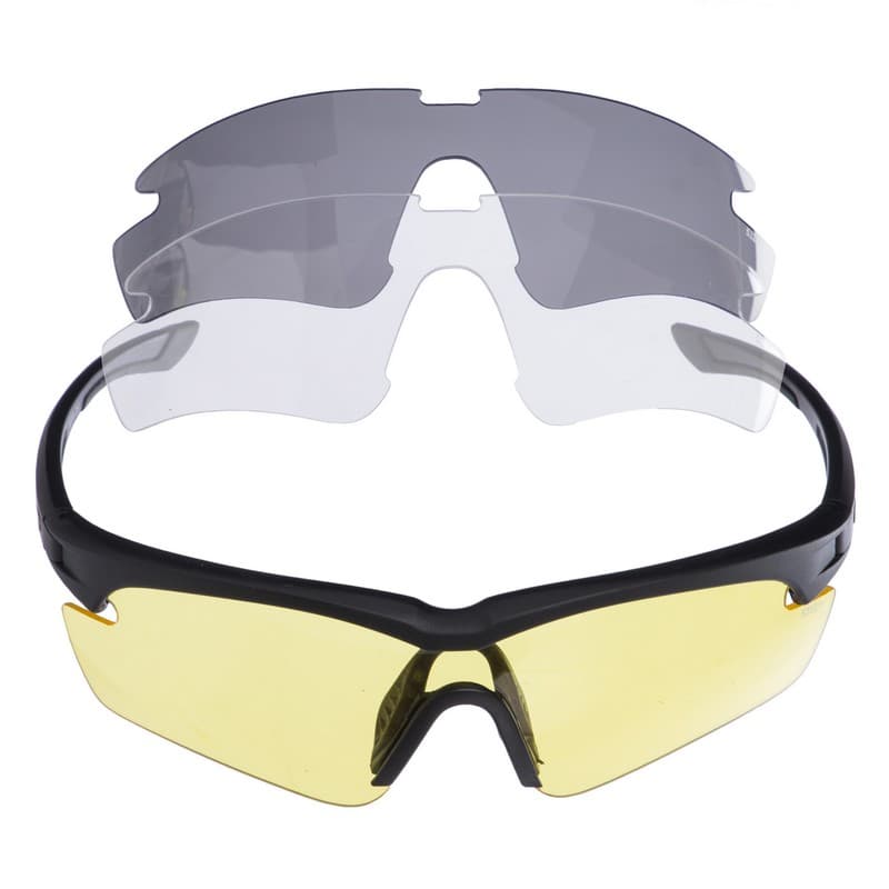 Окуляри спортивні тактичні сонцезахисні зі змінними лінзами та поляризацією 5.11 TY-5328 чорний