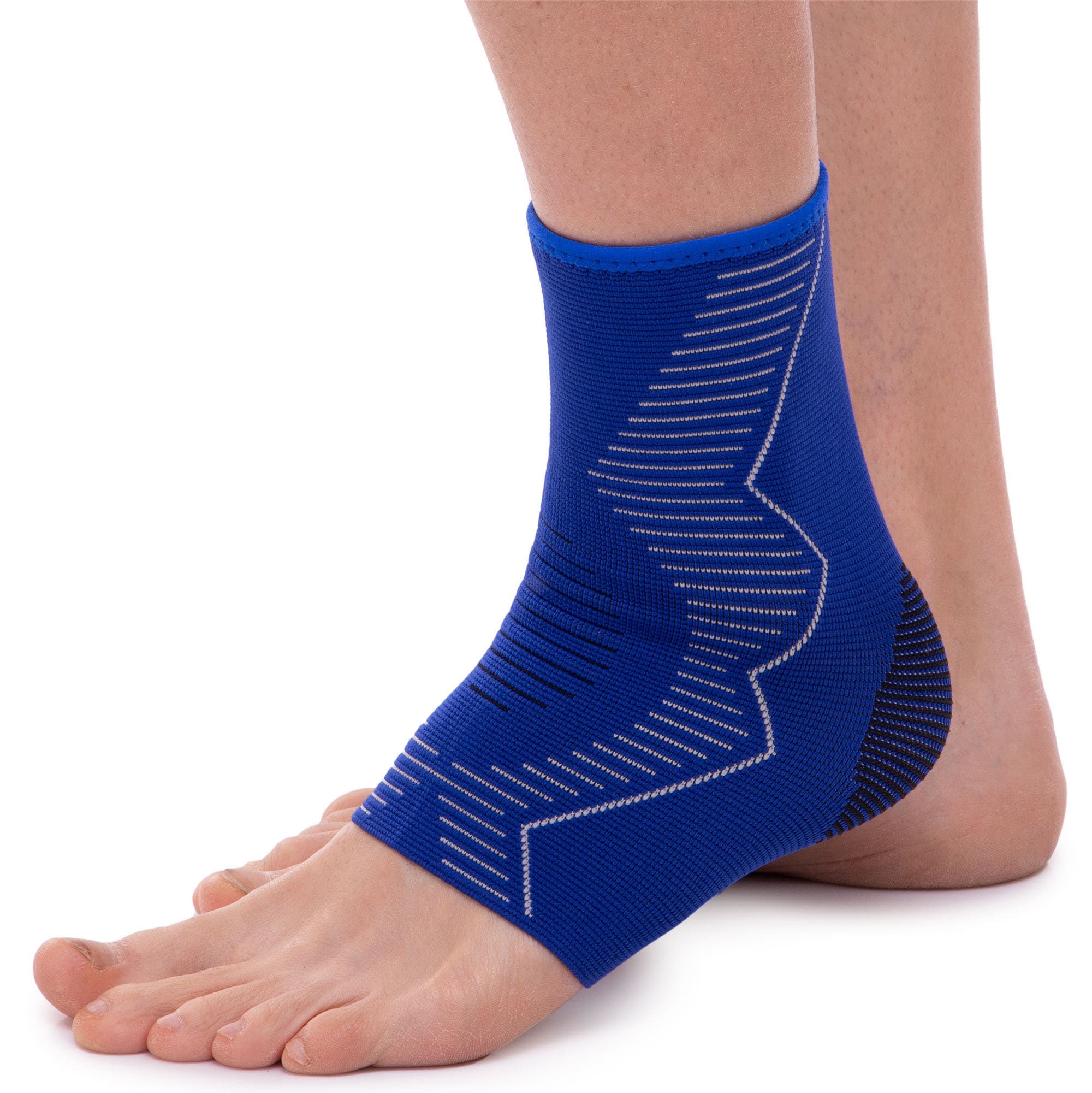 Бандаж на гомілковостоп еластичний SIBOTE ST-7024 розмір S-XL 1шт синій