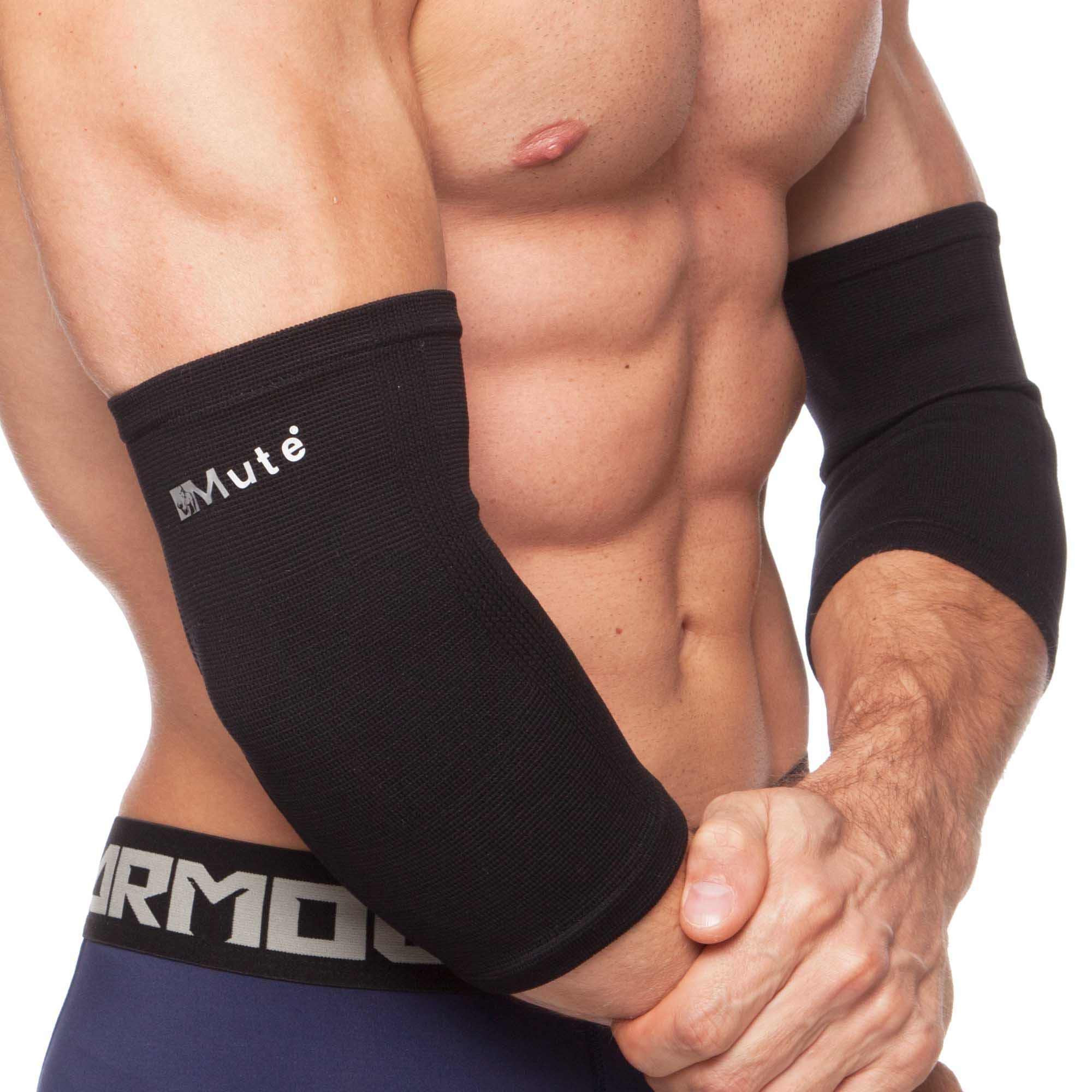 Налокотник спортивний еластичний компресійний MUTE 9059 1шт чорний