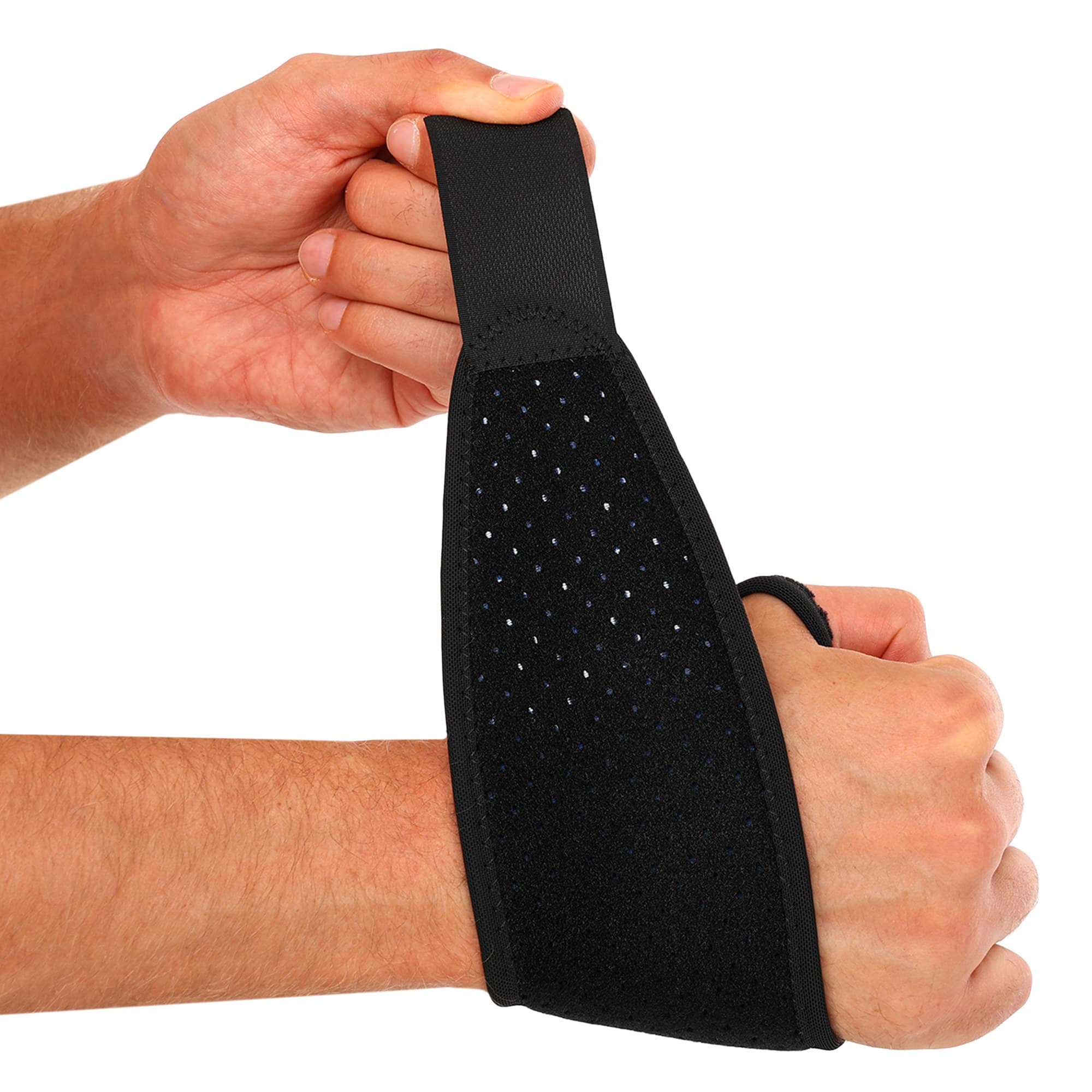 Напульсник спортивний неопреновий з фіксацією на липучці MUTE 9055 1шт чорний