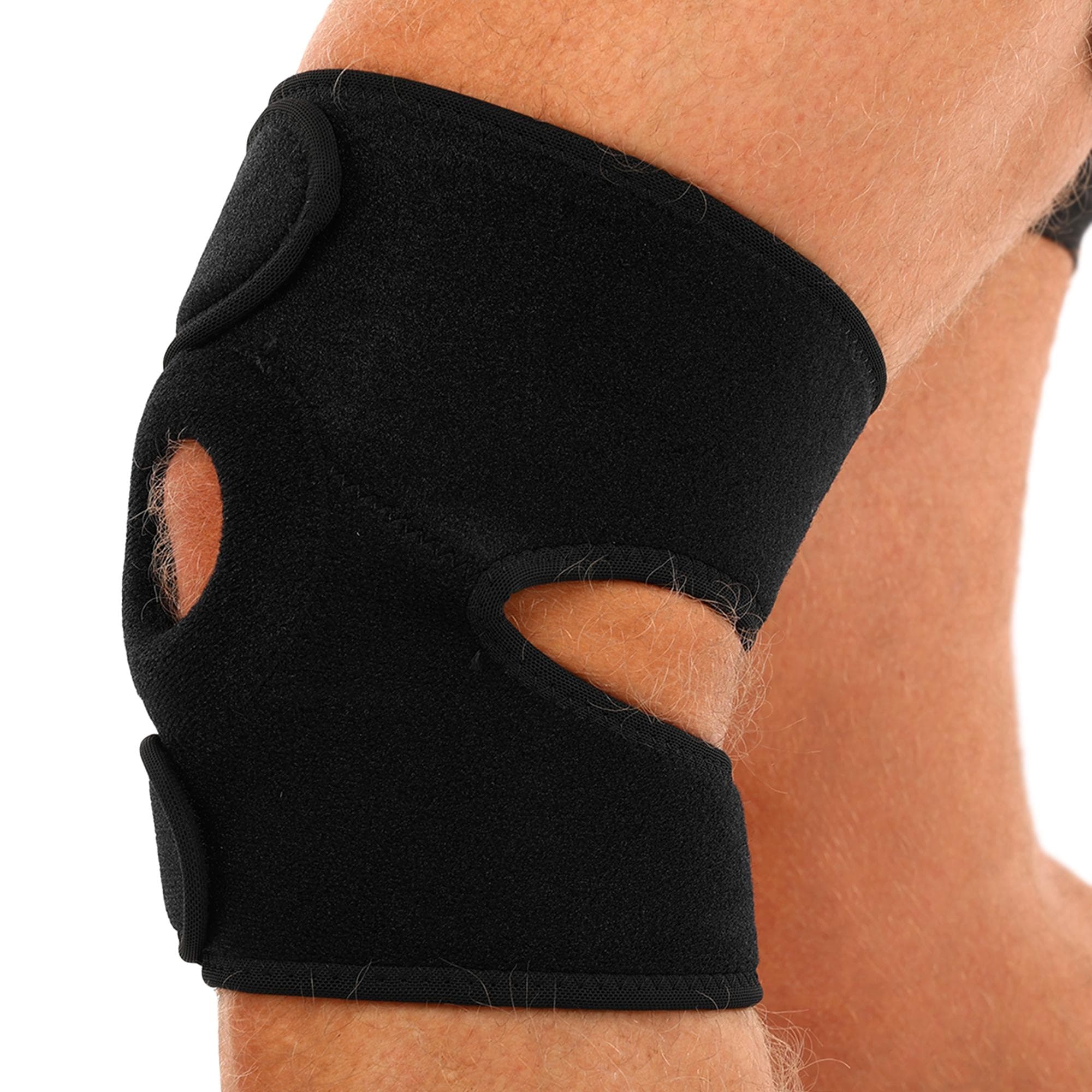 Наколінник регульований з відкритою колінною чашкою MUTE 9015 1шт чорний