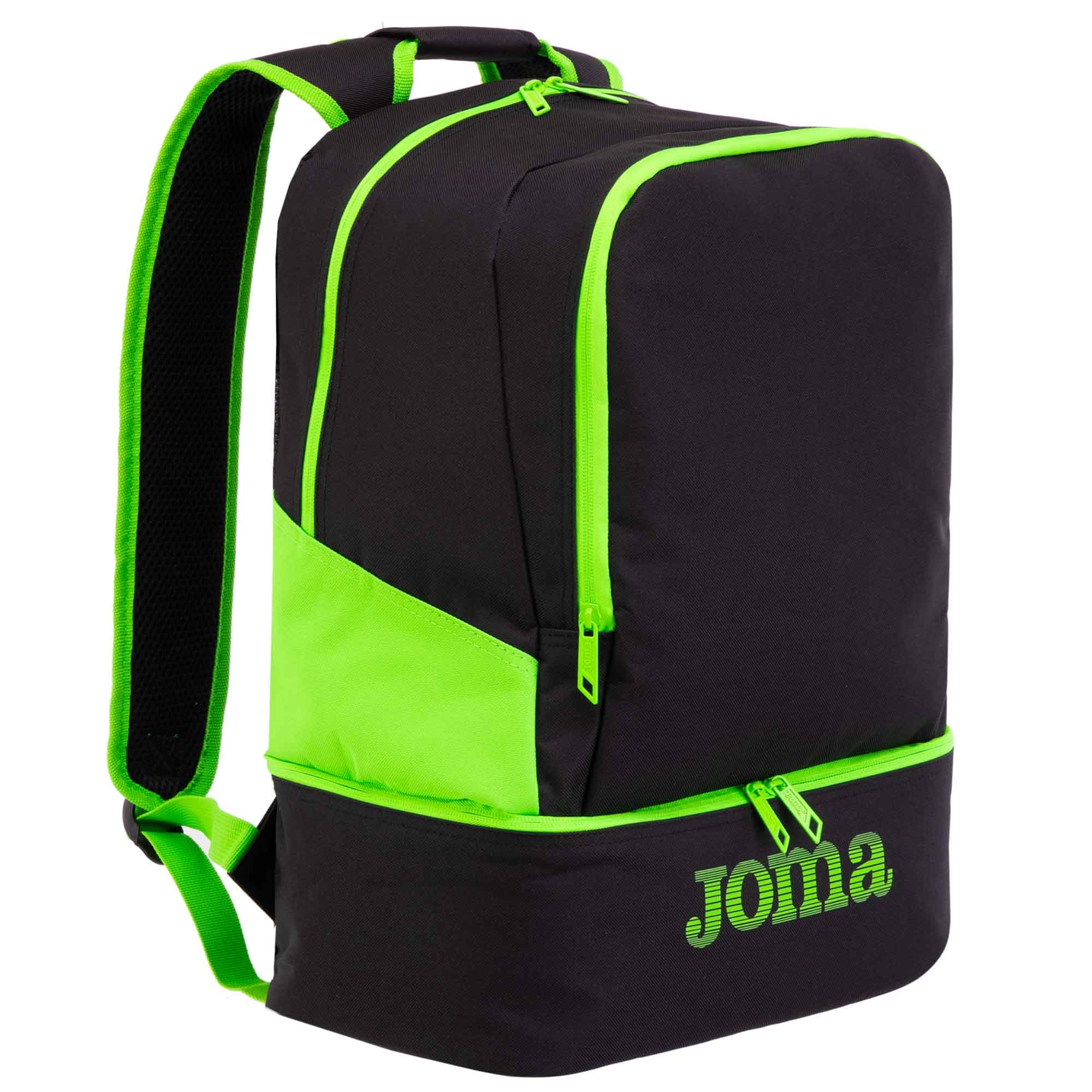 Рюкзак спортивний Joma ESTADIO III 400234-117 23,8л чорний-зелений