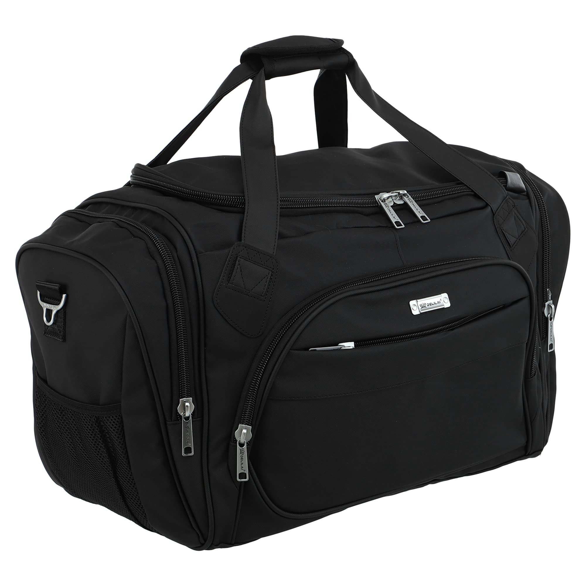Сумка спортивна містка для тренувань та подорожейDELILAI B32 чорний