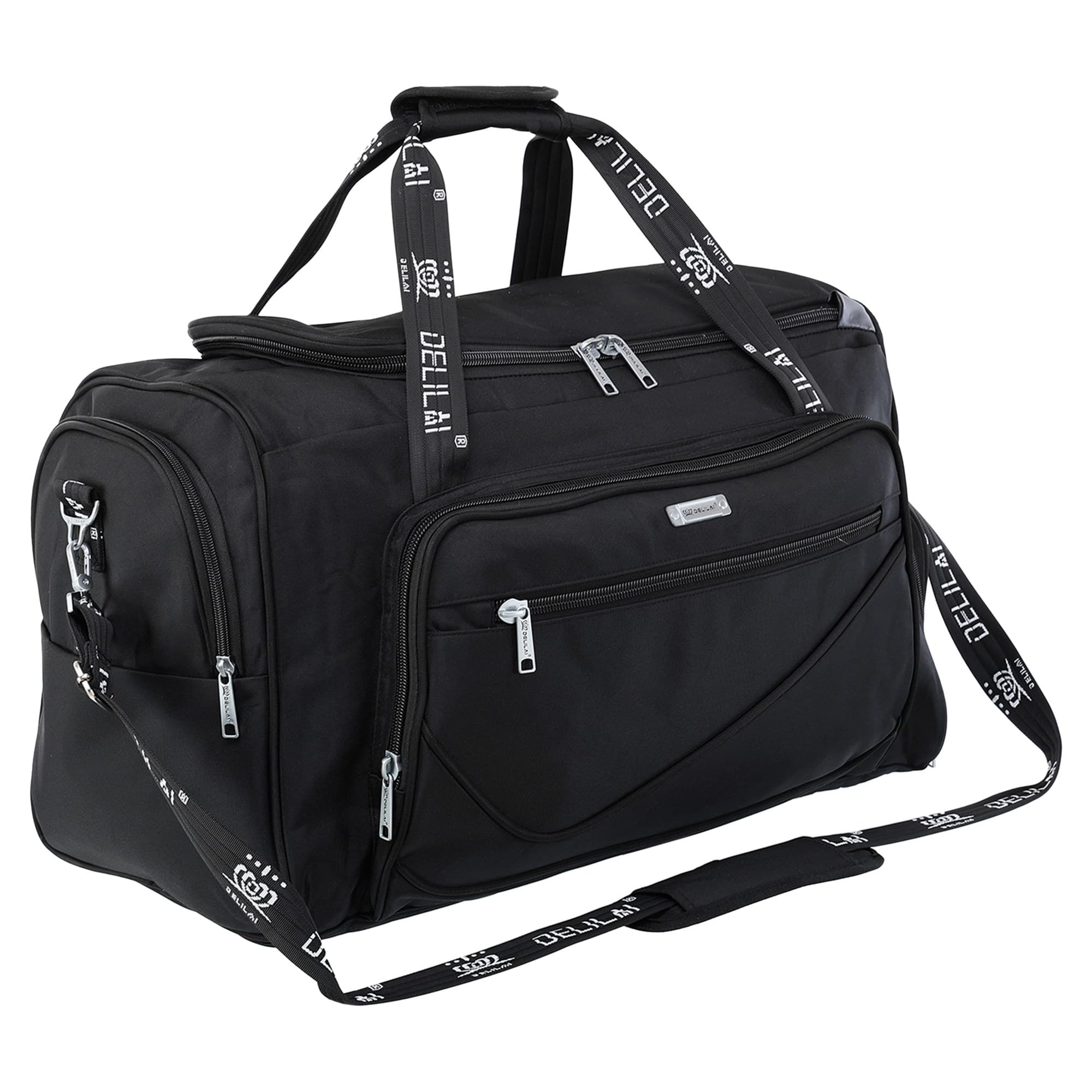 Сумка спортивна містка для тренувань та подорожейDELILAI B91 чорний