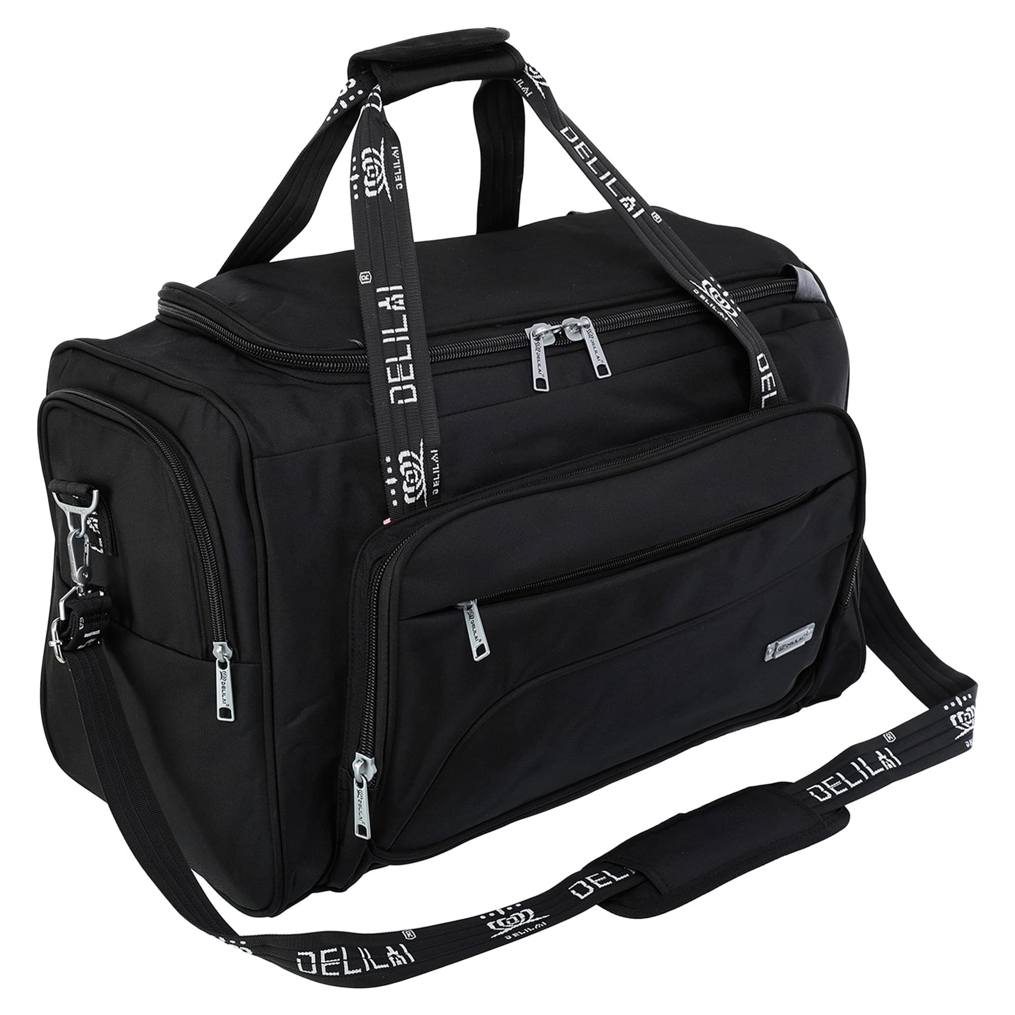 Сумка спортивна містка для тренувань та подорожейDELILAI B90 чорний