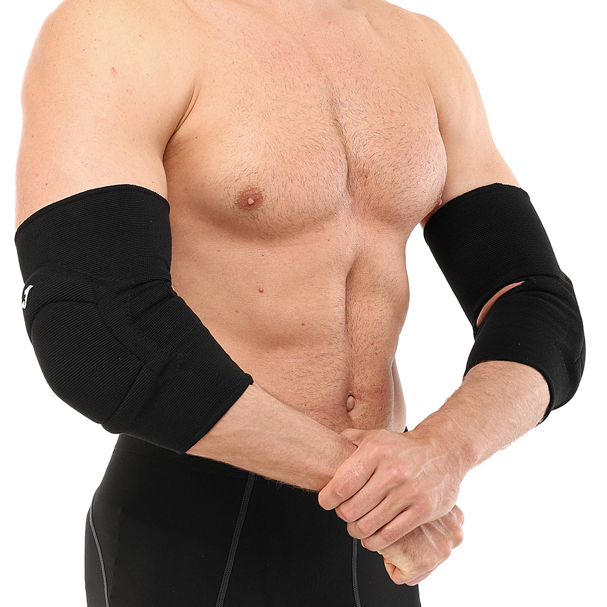 Налокотники спортивні захисні з амортизуючою вставкою JOMA 400176-100 S-L 2шт чорний