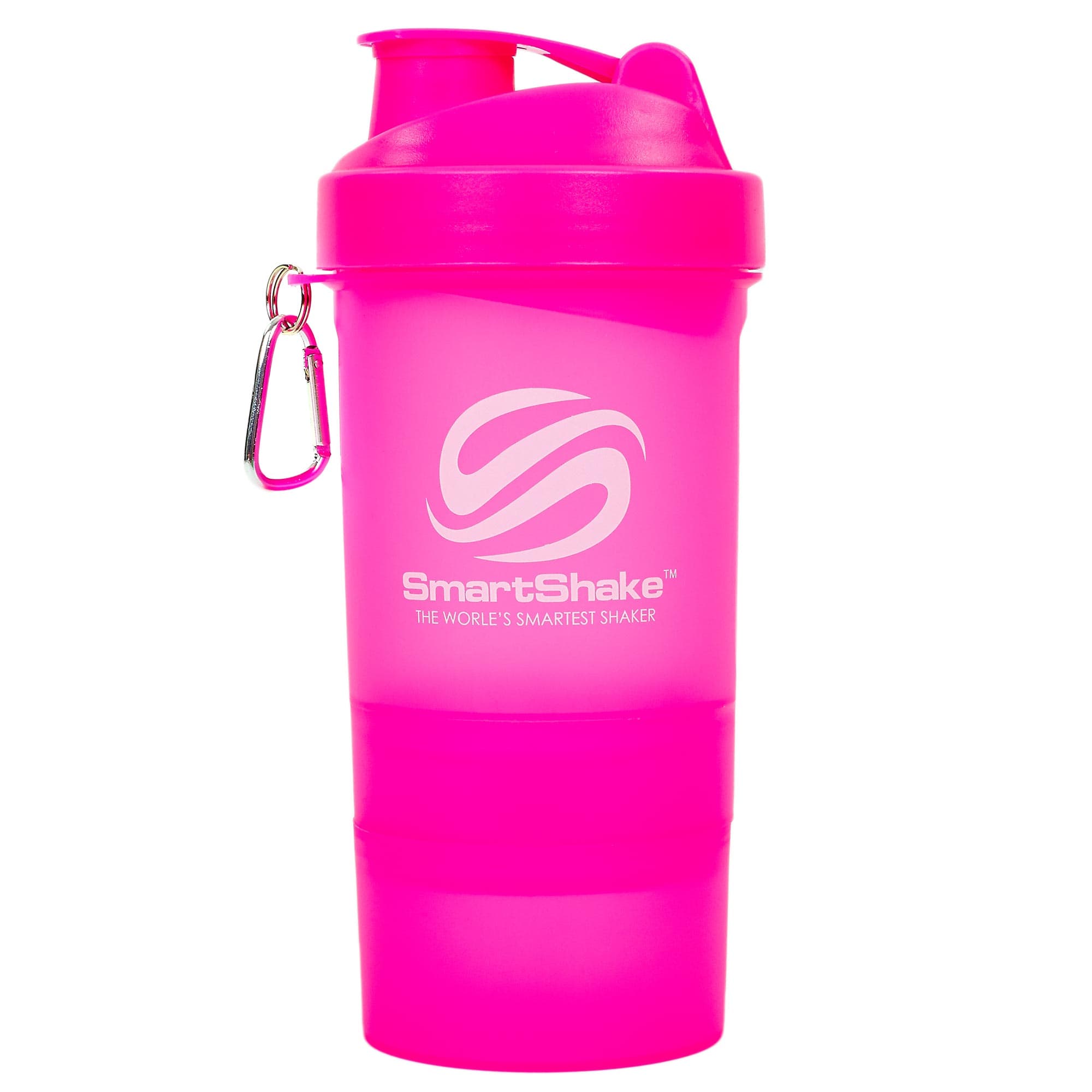 Шейкер для спортивного харчування з відсіком для протеїну та контейнером для таблеток SMART SHAKER ORIGINAL FI-5053 400+100+100мл кольори в асортименті