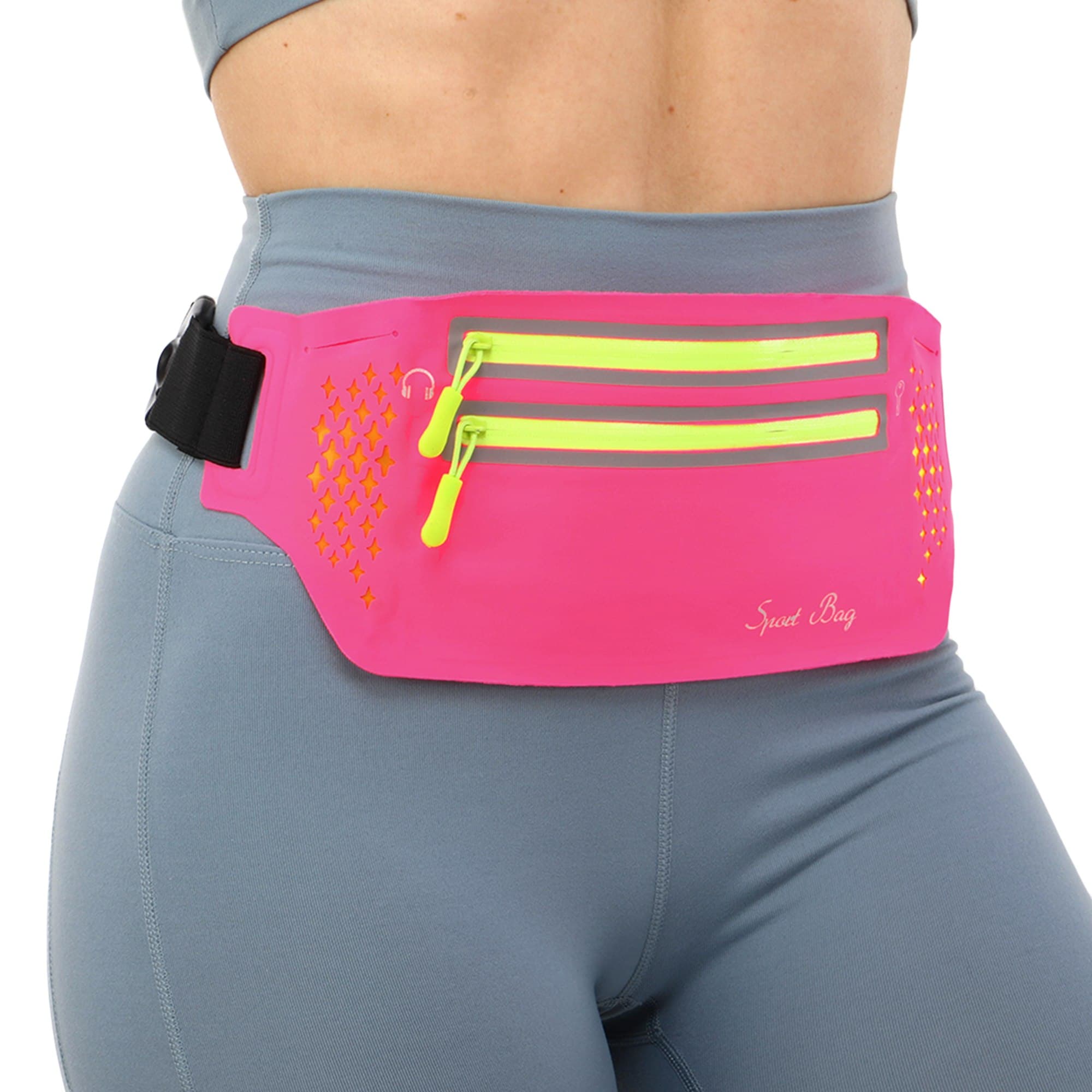 Сумка на пояс для бігу з двома відділеннями на блискавках SP-Sport C-0330 кольори в асортименті