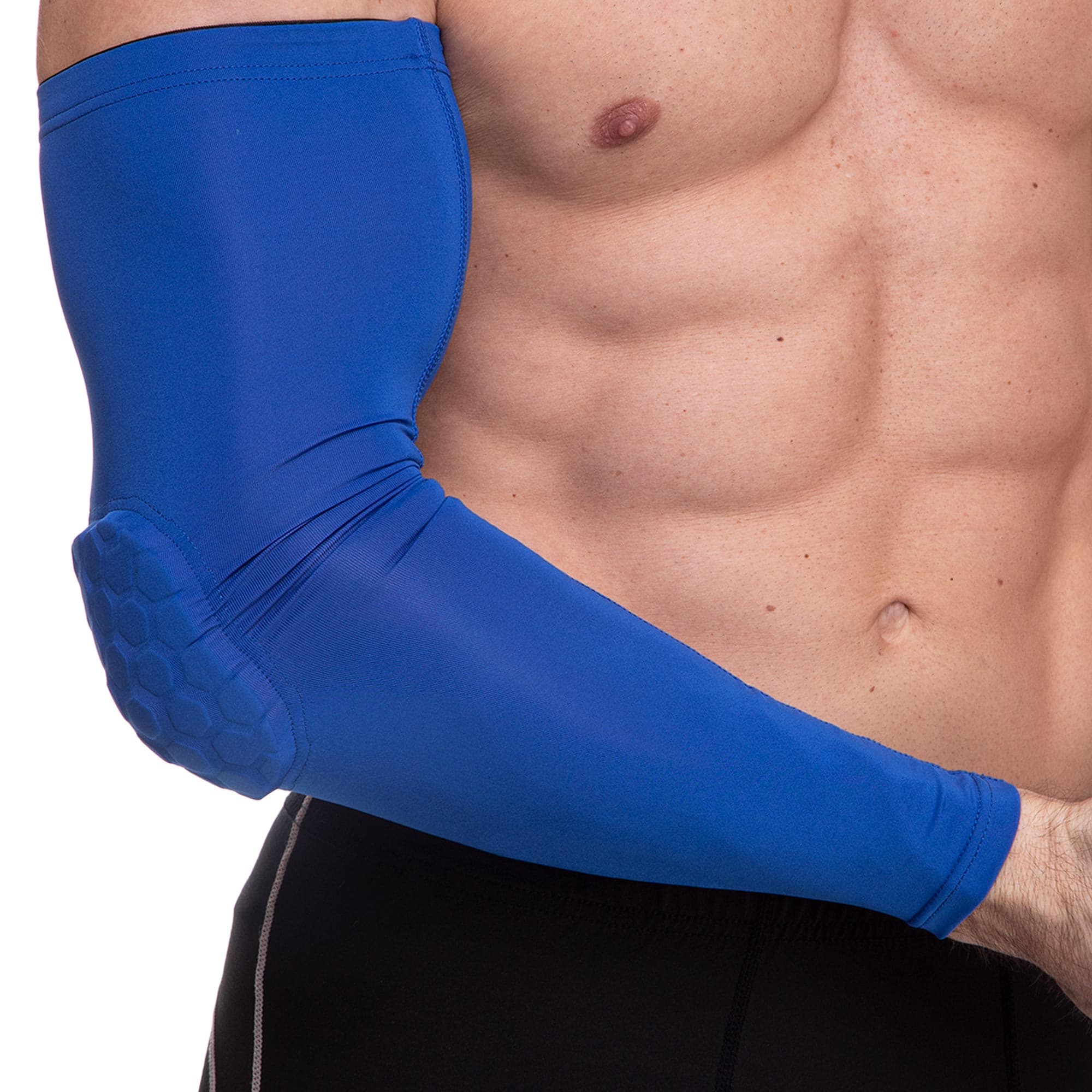 Рукав спортивний нарукавник компресійний із захистом SP-Sport 3067 розмір S-XL 1шт кольори в асортименті