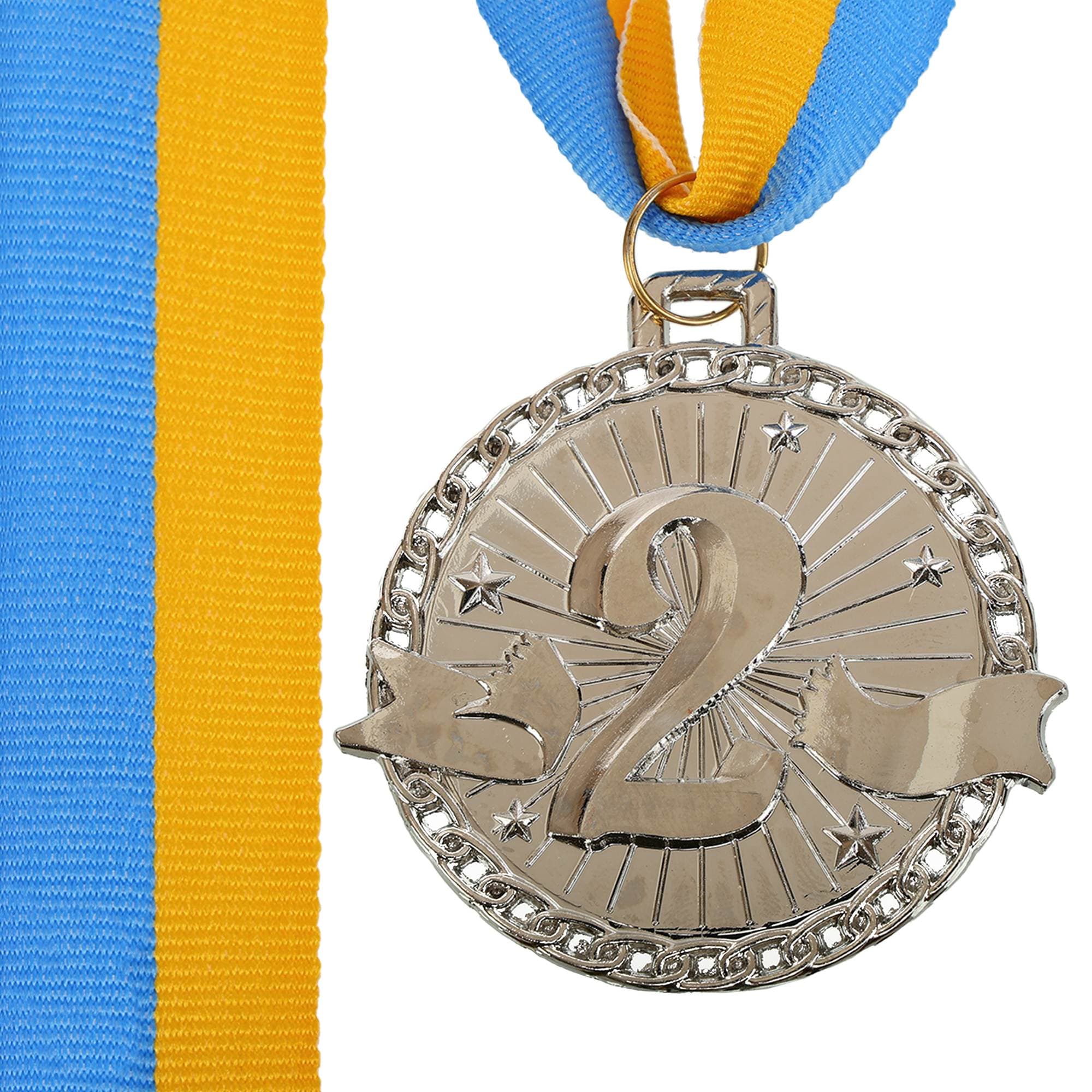 Медаль спортивна зі стрічкою SP-Sport SUCCESS C-0643 ø6см золото, срібло, бронза