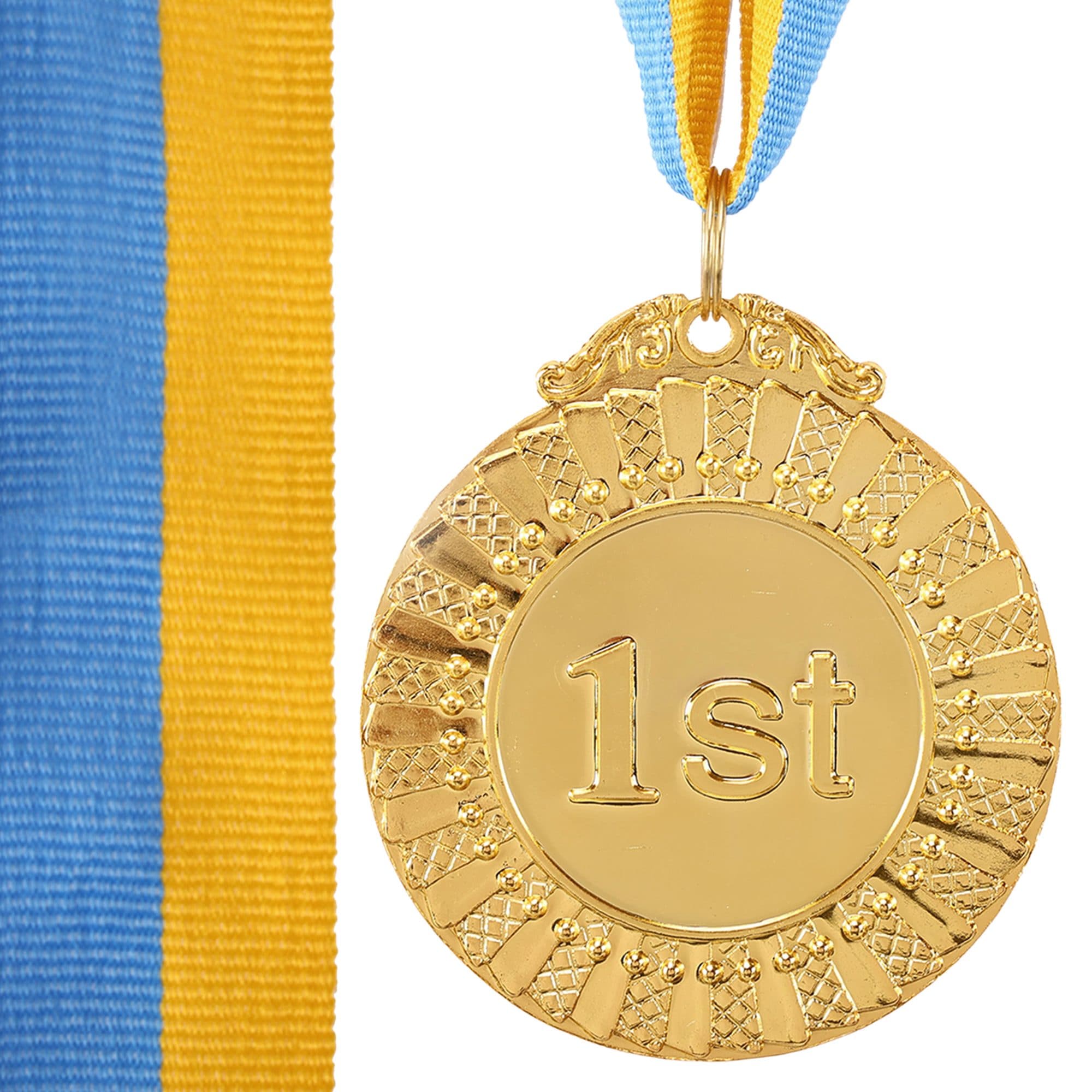 Медаль спортивна зі стрічкою SP-Sport FLASH C-4328-ANG ø6,5см золото, срібло, бронза