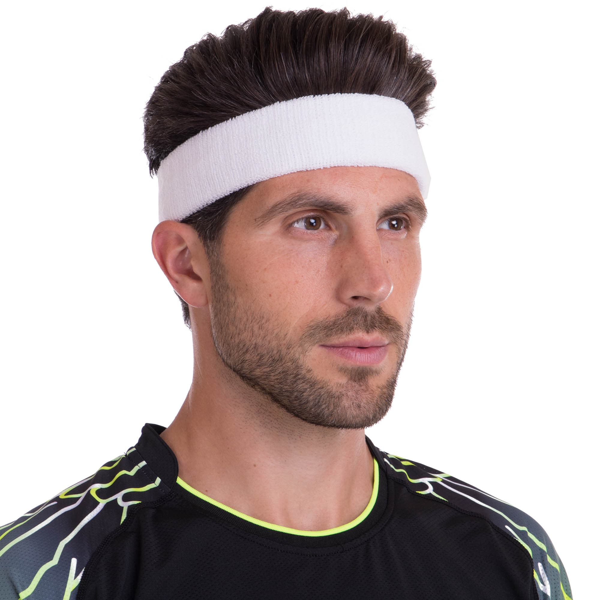 Пов'язка спортивна махрова на голову від поту Record BC-5760 кольори в асортименті