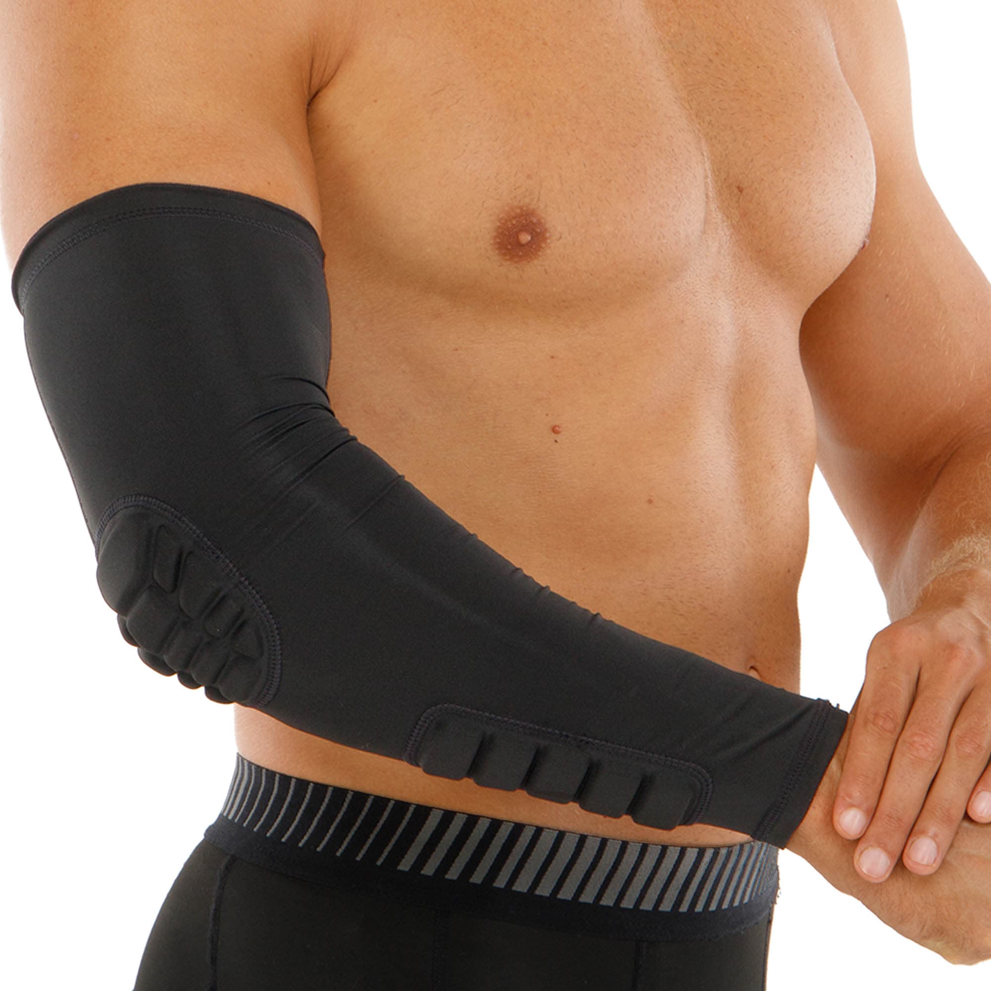 Рукав спортивний компресійний нарукавник із захистом SP-Sport HB-011 розмір M-XL 1шт кольори в асортименті