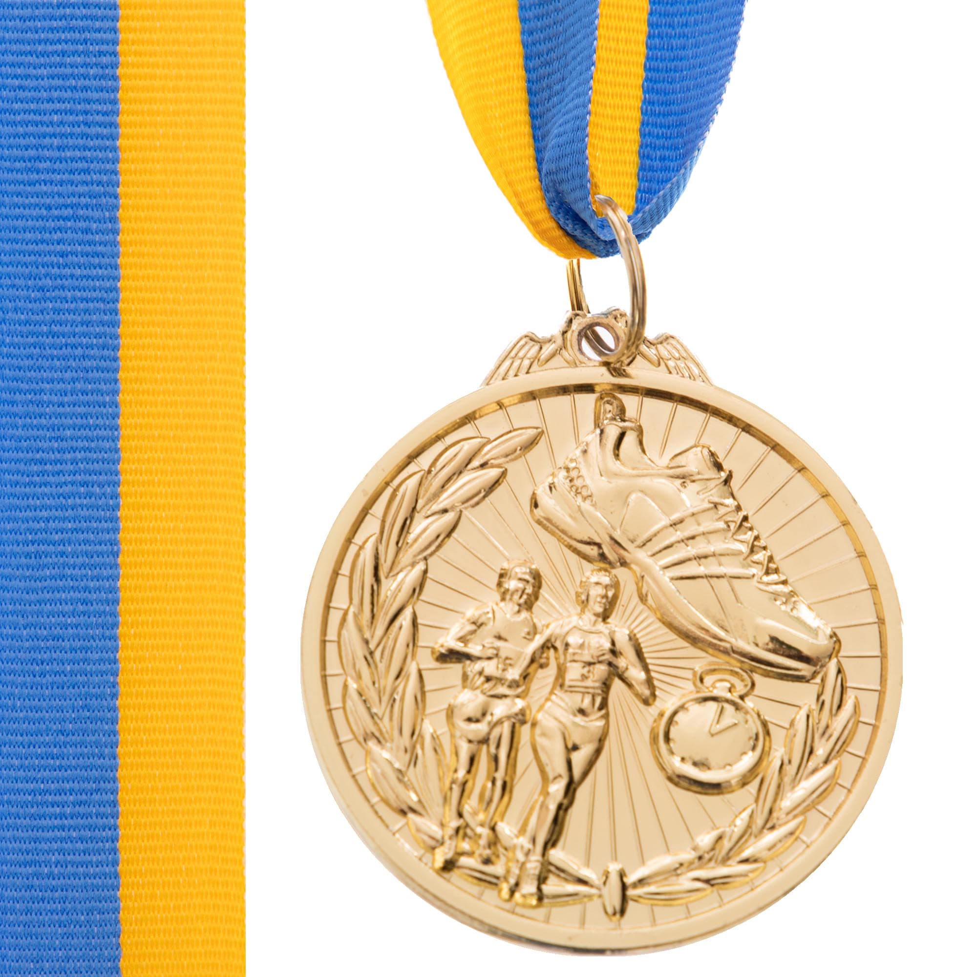 Медаль спортивна зі стрічкою тематична SP-Sport Легка Атлетика C-7016-F ø5см золото, срібло, бронза