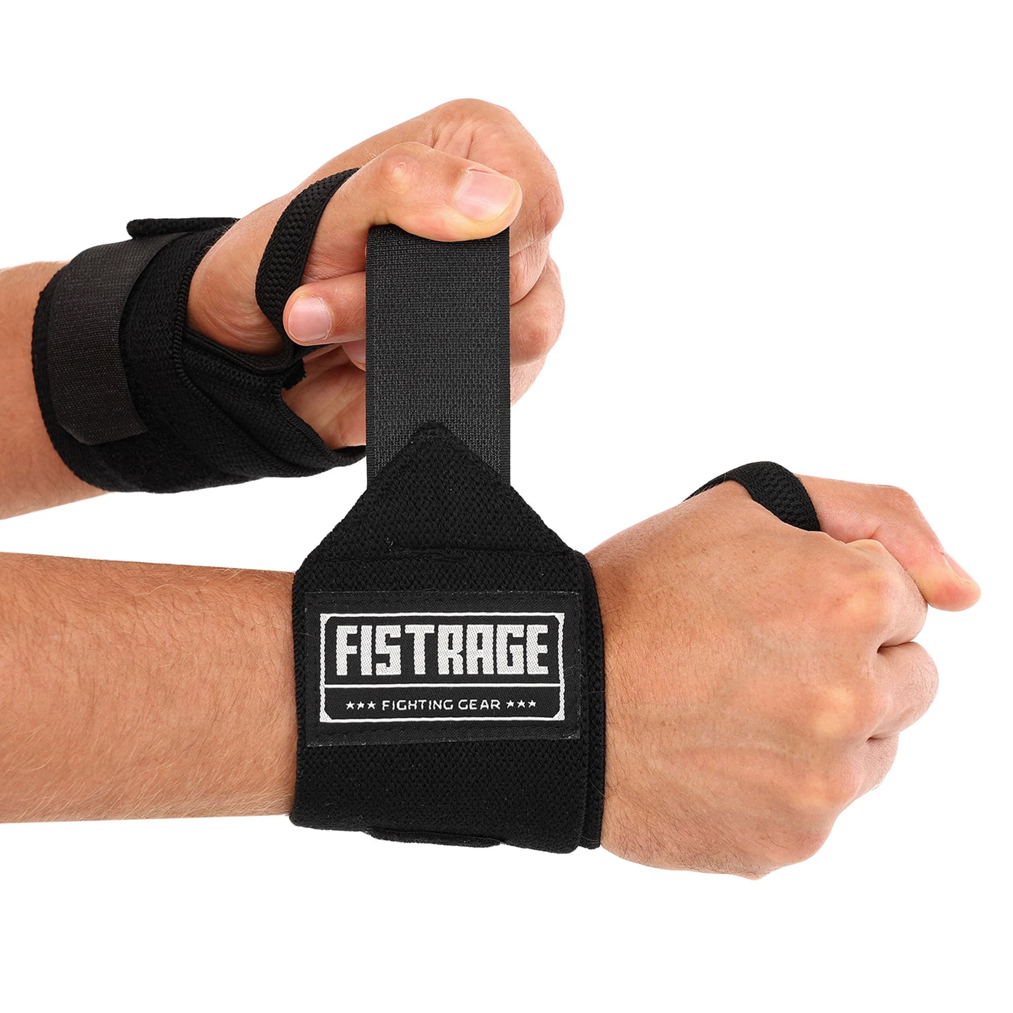 Бинти кистьові для жиму і тяги FISTRAGE VL-7739 2штуки чорний