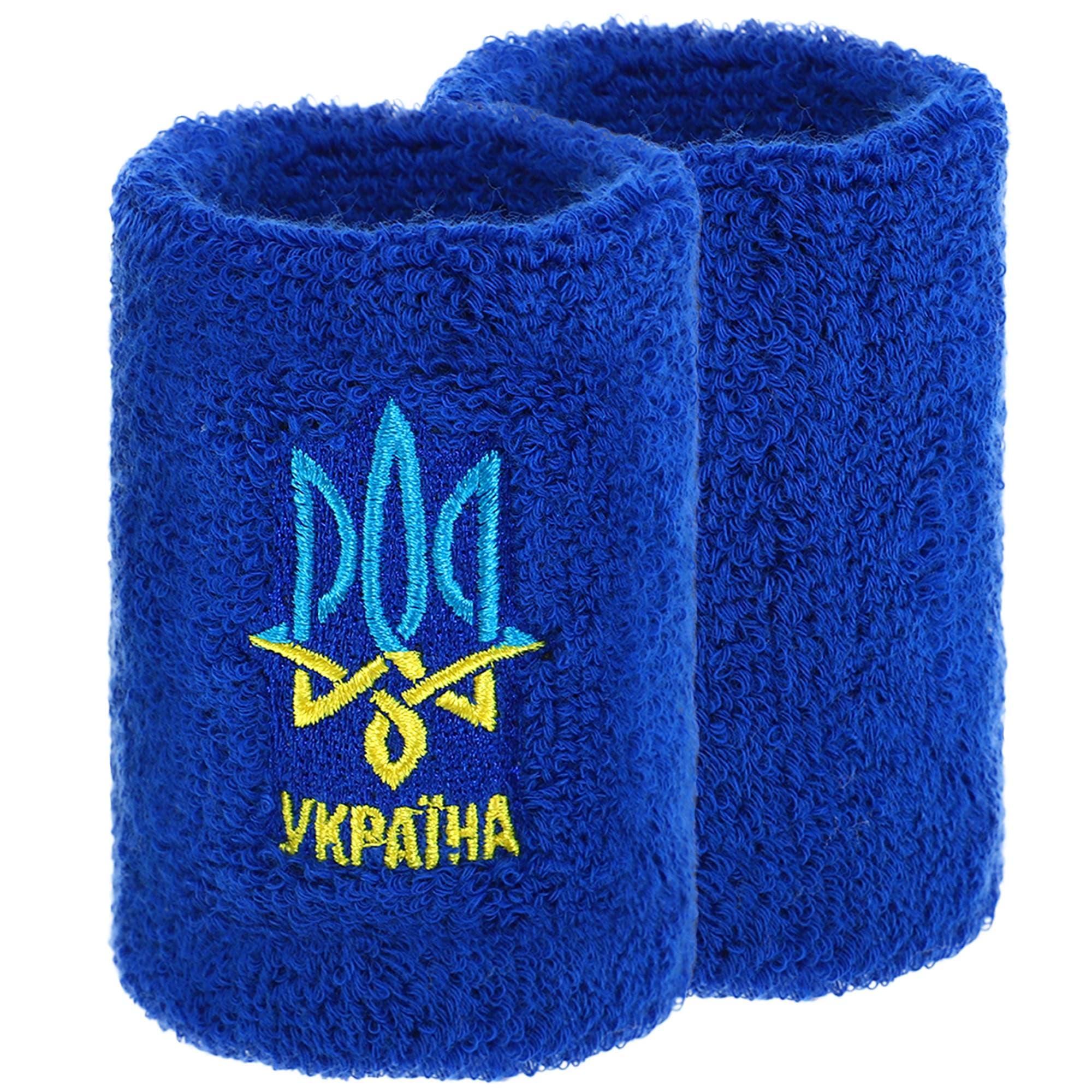 Напульсник спортивний махровий вбираючий вологу УКРАЇНА BC-9273 1шт кольори в асортименті