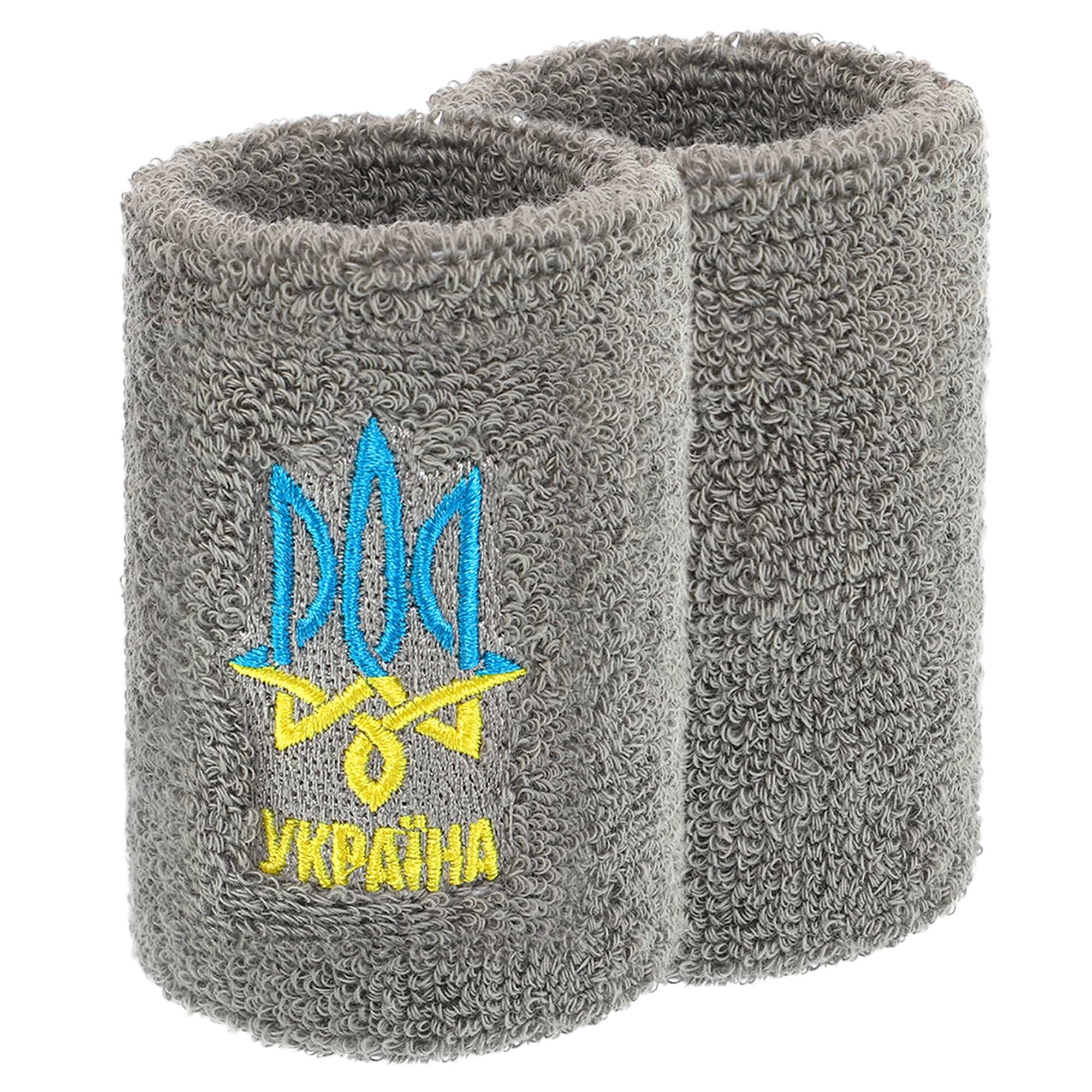 Напульсник спортивний махровий вбираючий вологу УКРАЇНА BC-9273 1шт кольори в асортименті