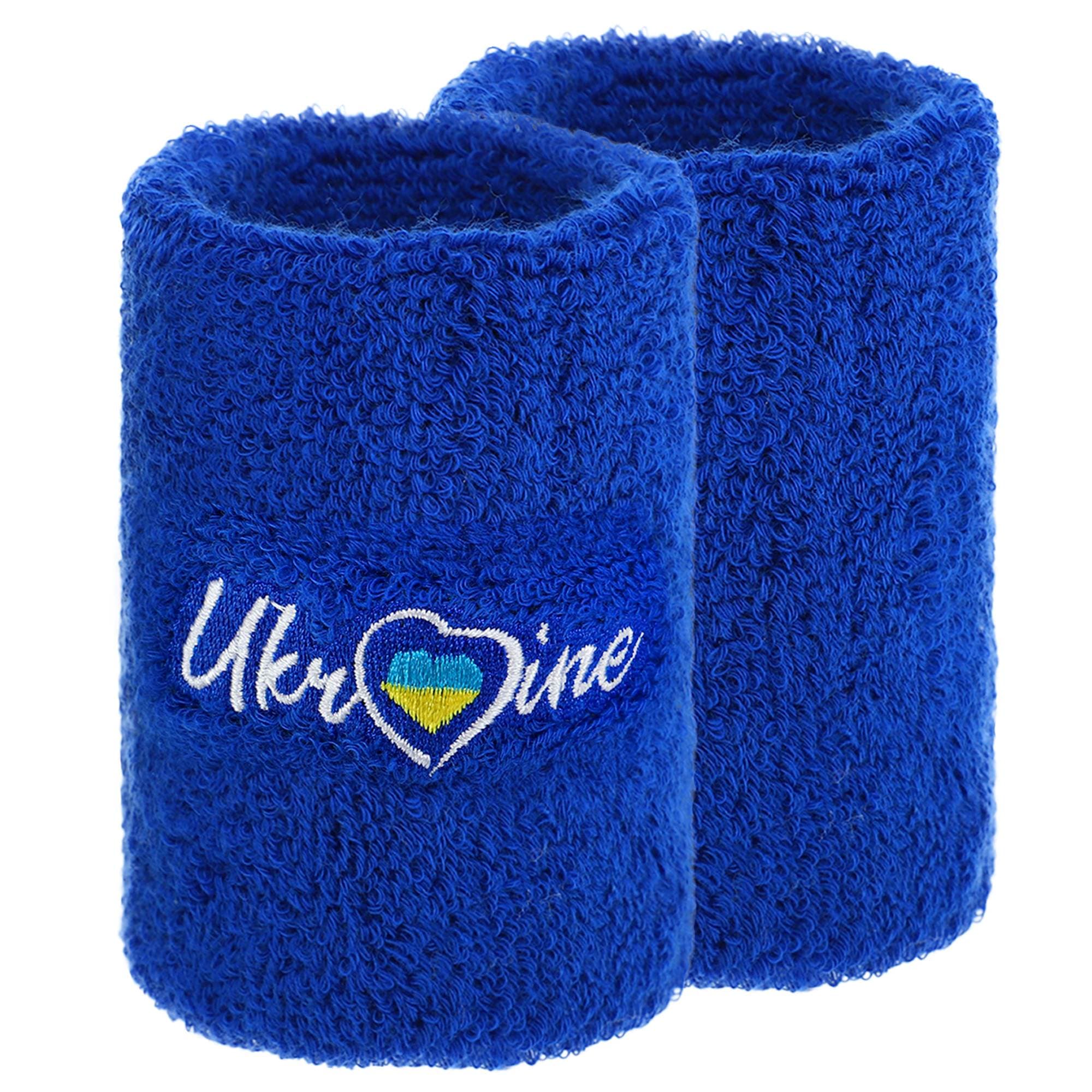 Напульсник спортивний махровий вбираючий вологу UKRAINE BC-9278 1шт кольори в асортименті