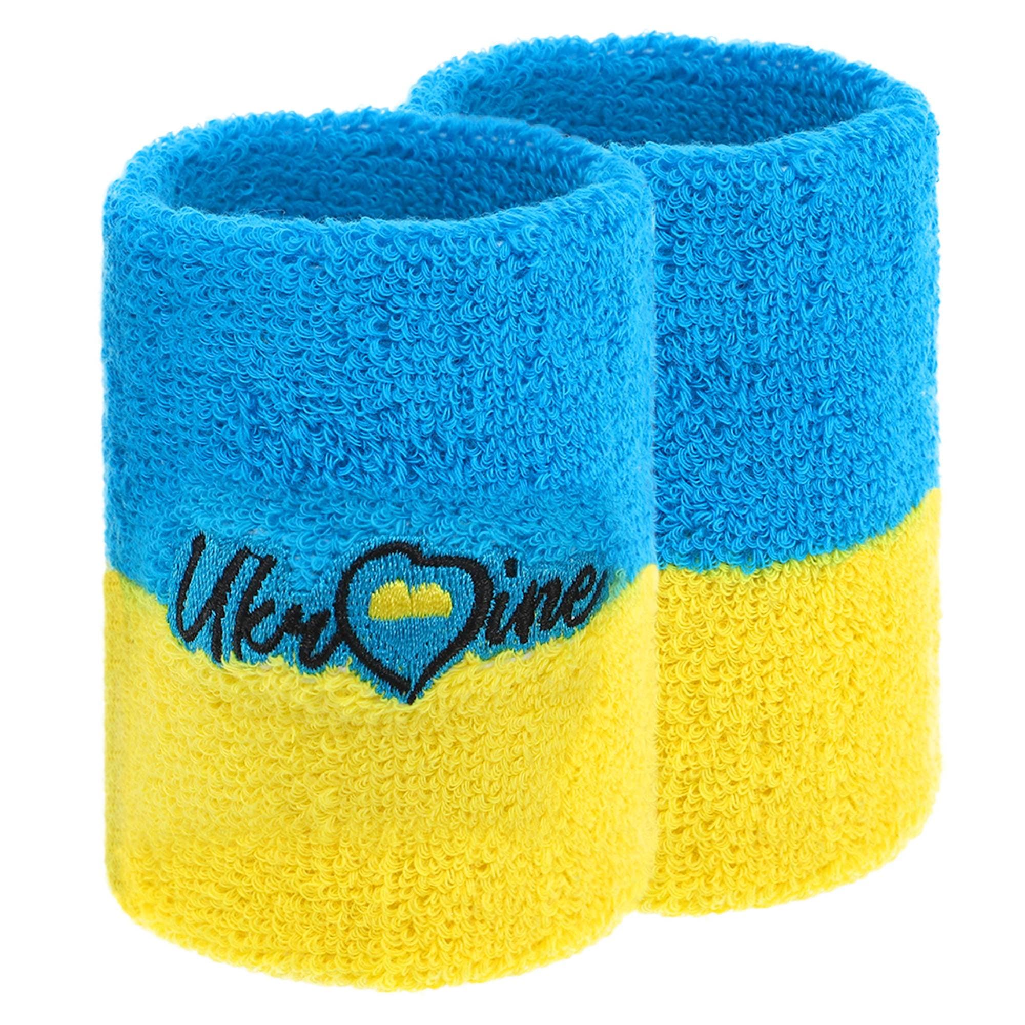 Напульсник спортивний махровий вбираючий вологу UKRAINE BC-9278 1шт кольори в асортименті