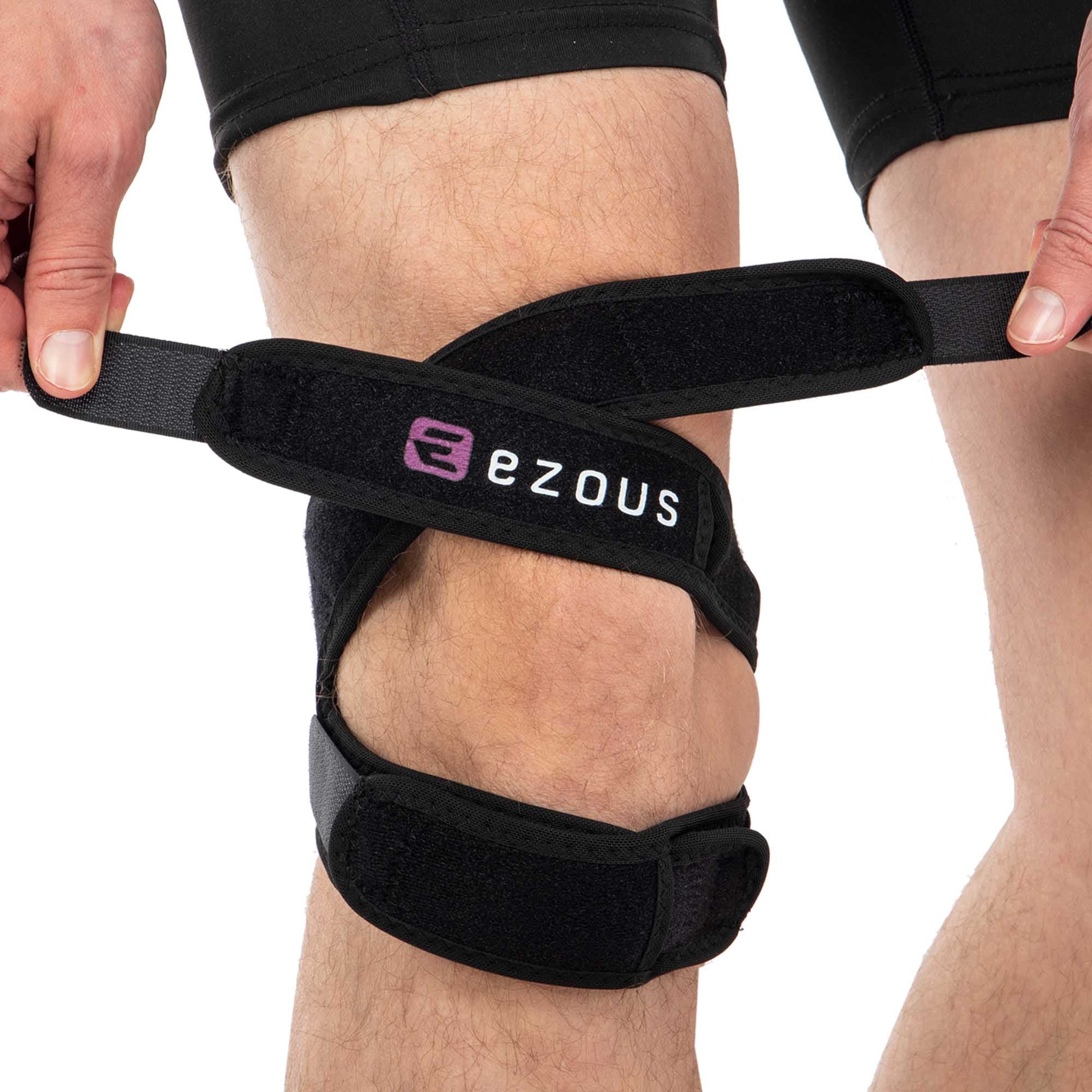 Накладка під коліно бандаж пателярний PATELLA KNEE STRAP EZOUS A-09 1шт чорний